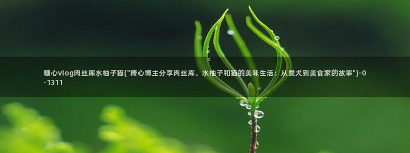 糖心vlog作品：糖心vlog肉丝库水柚子猫(\