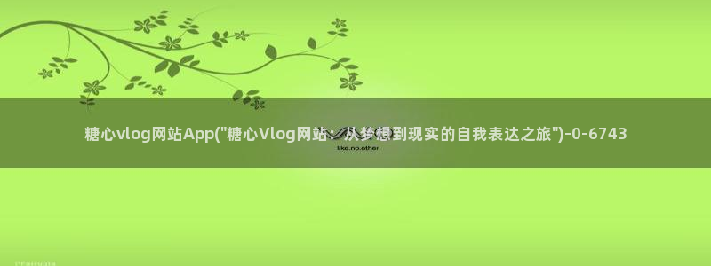 糖心vlog会员出售：糖心vlog网站A